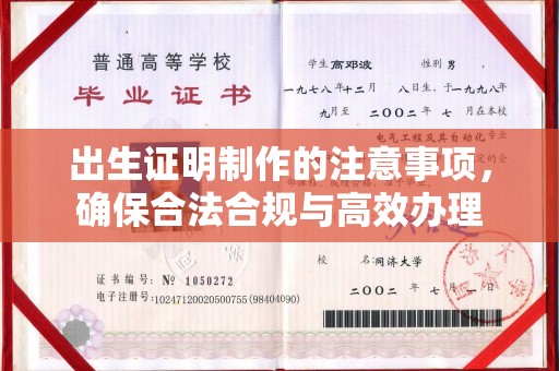 桥东出生证明制作的注意事项，确保合法合规与高效办理